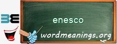 WordMeaning blackboard for enesco